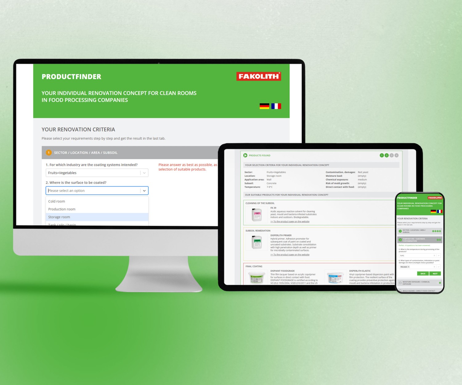 Fakolith ProduktFinder